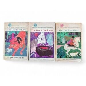 The Prydain Chronicles Lloyd Alexander Set of Three Vintage books